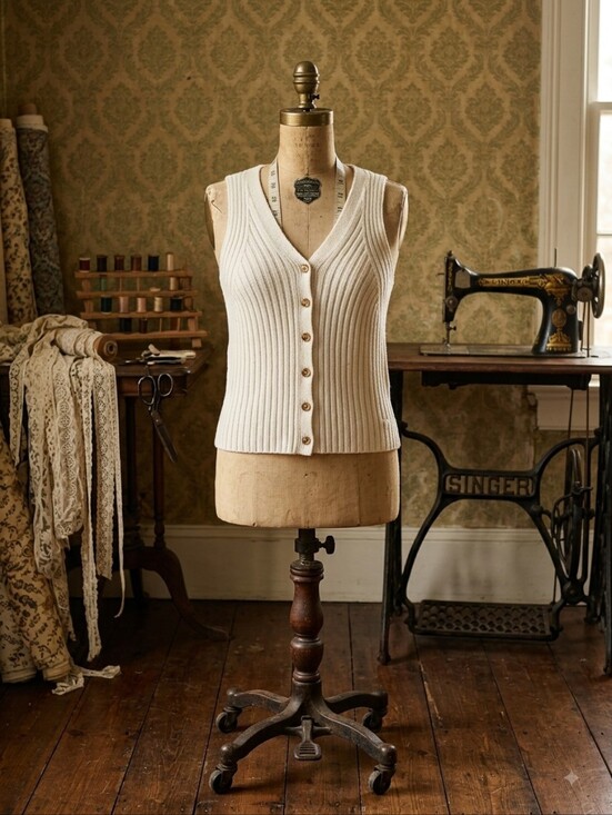 Jessica Simpson Tops - Jessica Simpson Cream Ribbed Button-Front Tank Top - Size XS